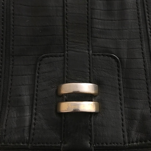 BCBGMaxAzria black leather cross body bag - Picture 6 of 7